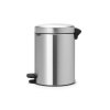 Kosz Pedałowy NEWICON 5L Matt Steel FPP Fingerprint Proof